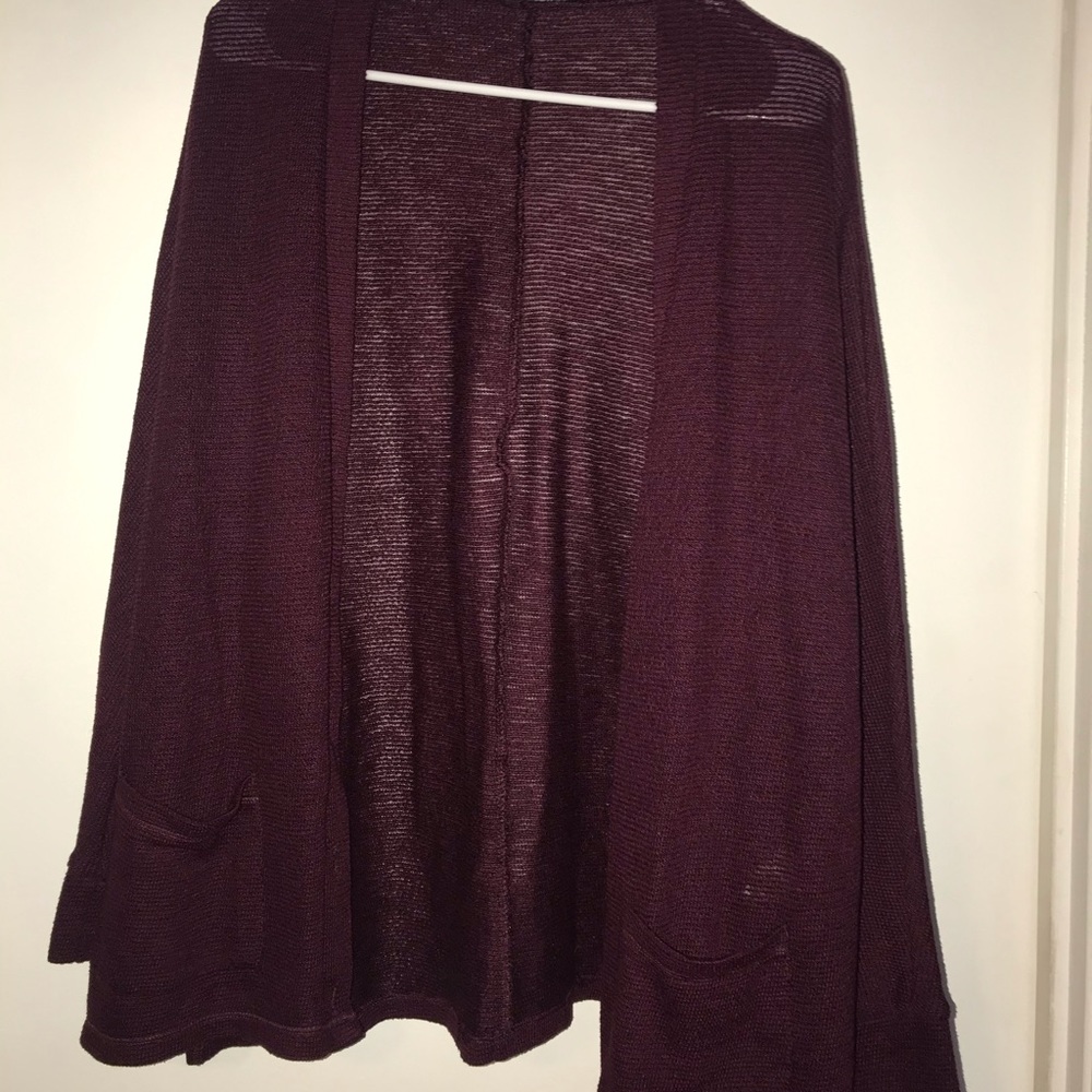 Maroon cardigan